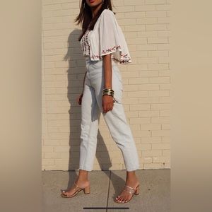 FOREVER 21 Floral Embroidered Top